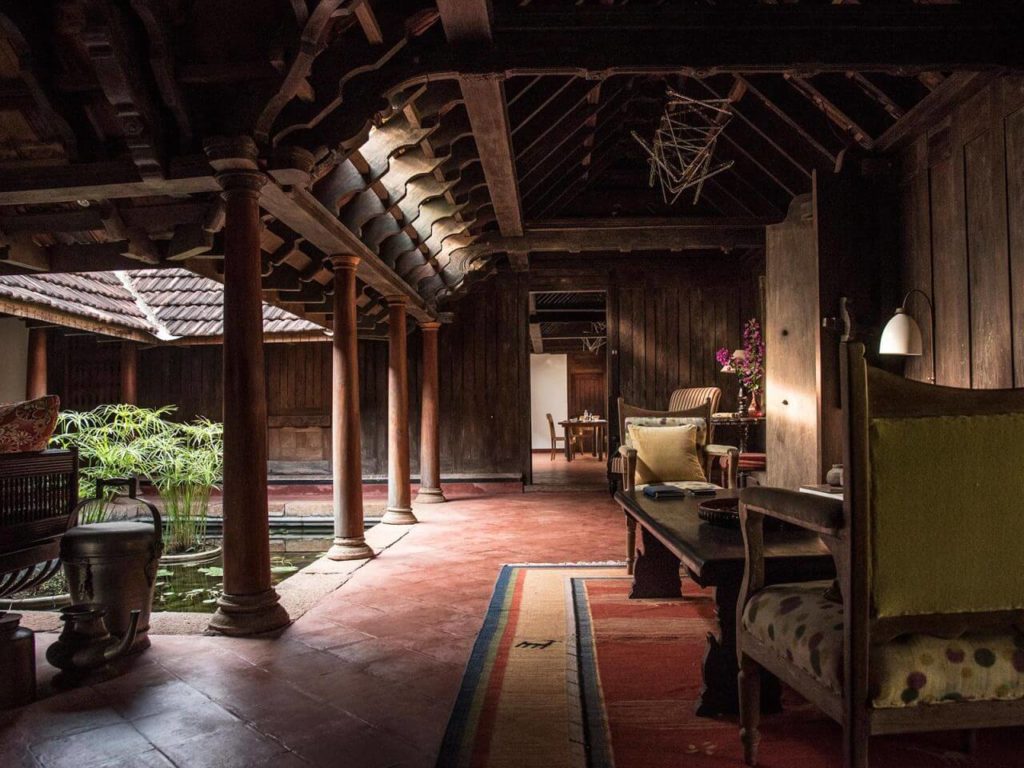 inside structure of house in kerala 
