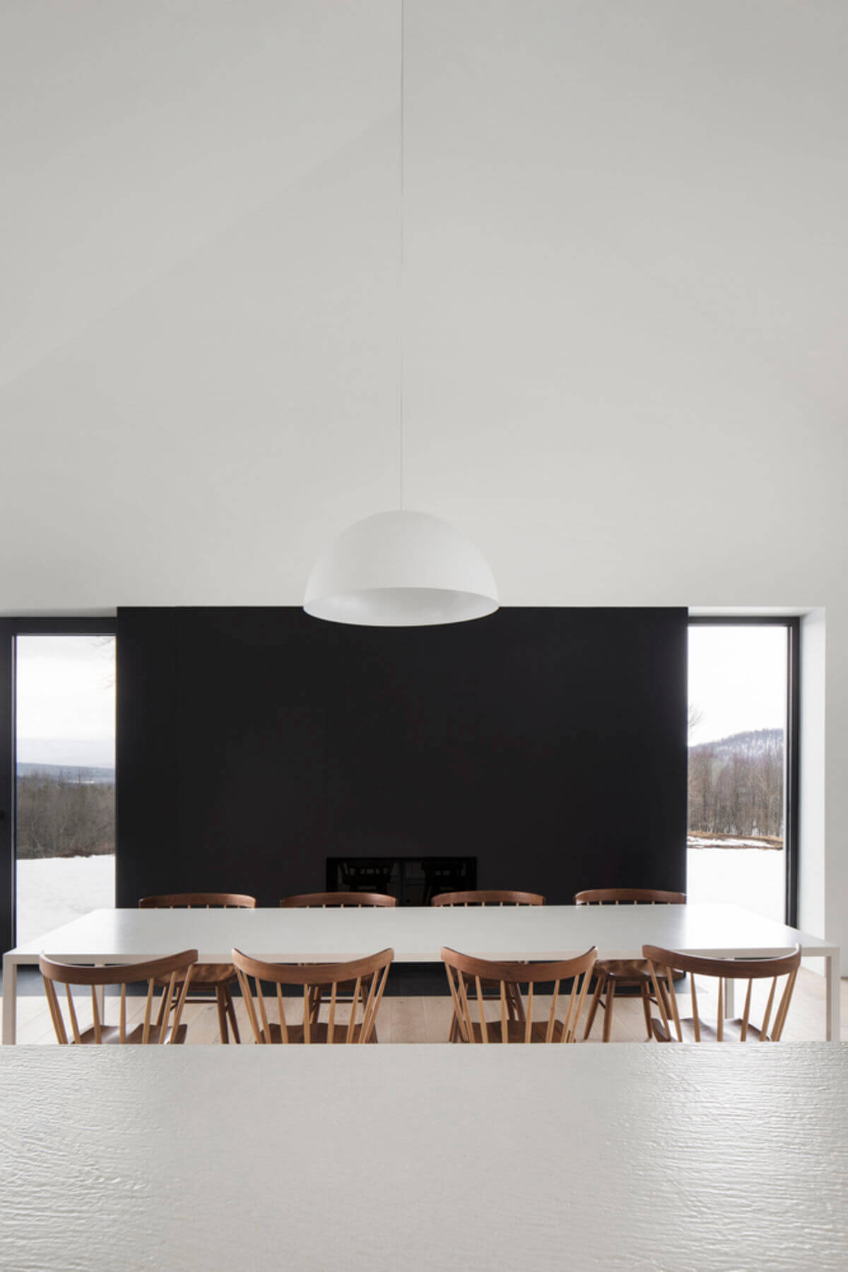 Knowlton Residence dining room with a long table and chairs
