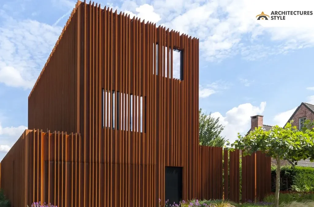 DMOA Architecten Designed A Glorious House In Belgium Using Corten Steel
