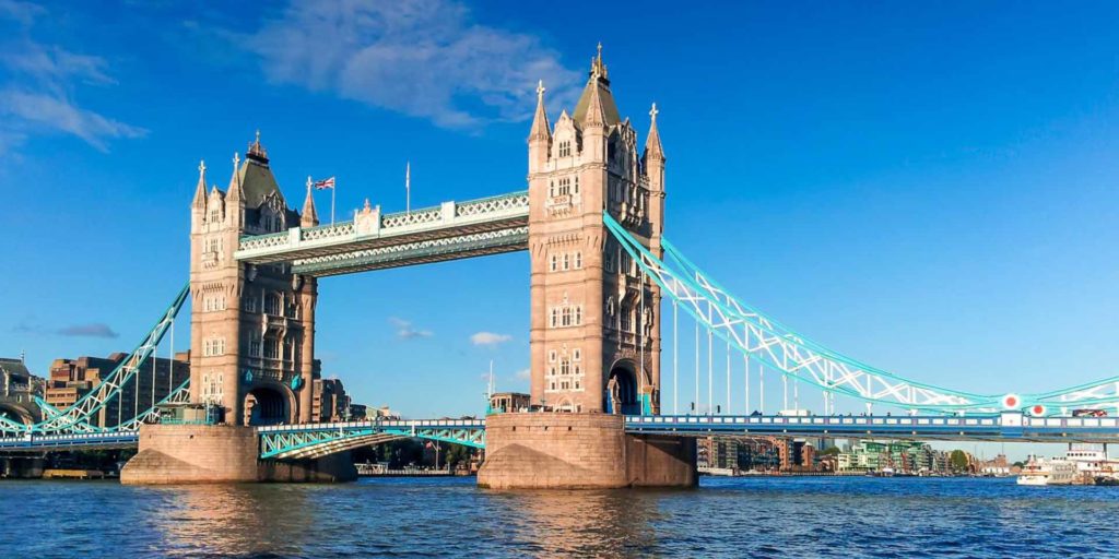 The Tower Bridge famous buildings in london