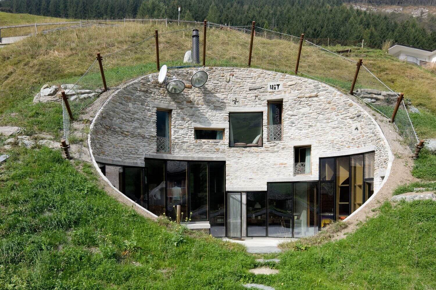 Hole House or Villa Vals