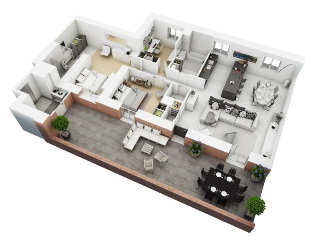 Rectangular Floor Plan