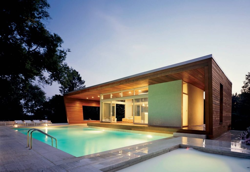 A Sculptural Pool Pavillion