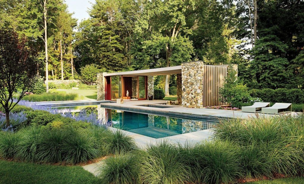 Contemporary Pool House