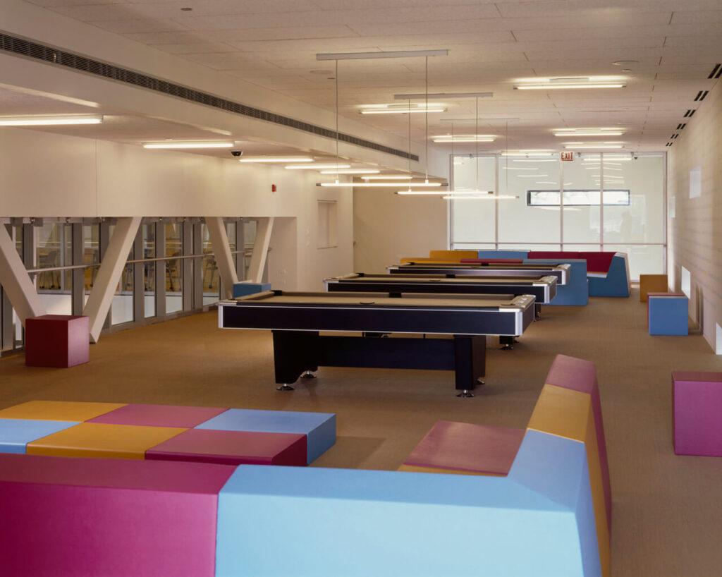 Gary Comer Youth Center with pool table