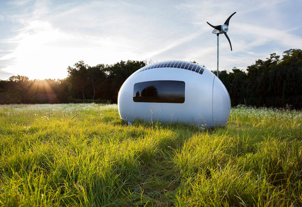 Futuristic Egg-shaped Tiny House