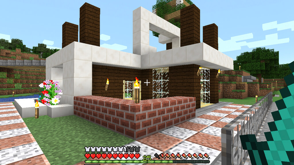 minecraft house outside view