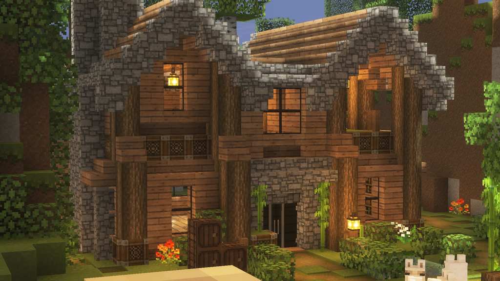 simple Minecraft house 