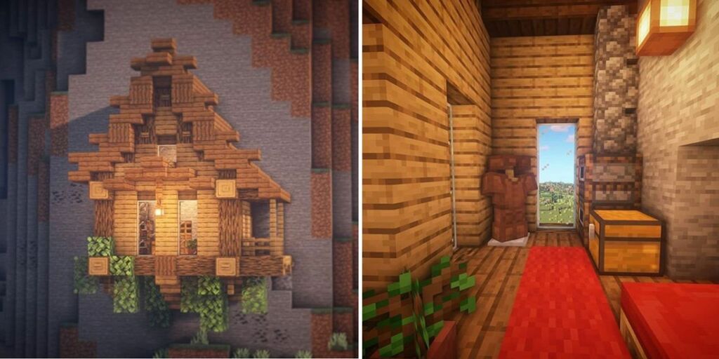 Mountain Hut Cool Minecraft House