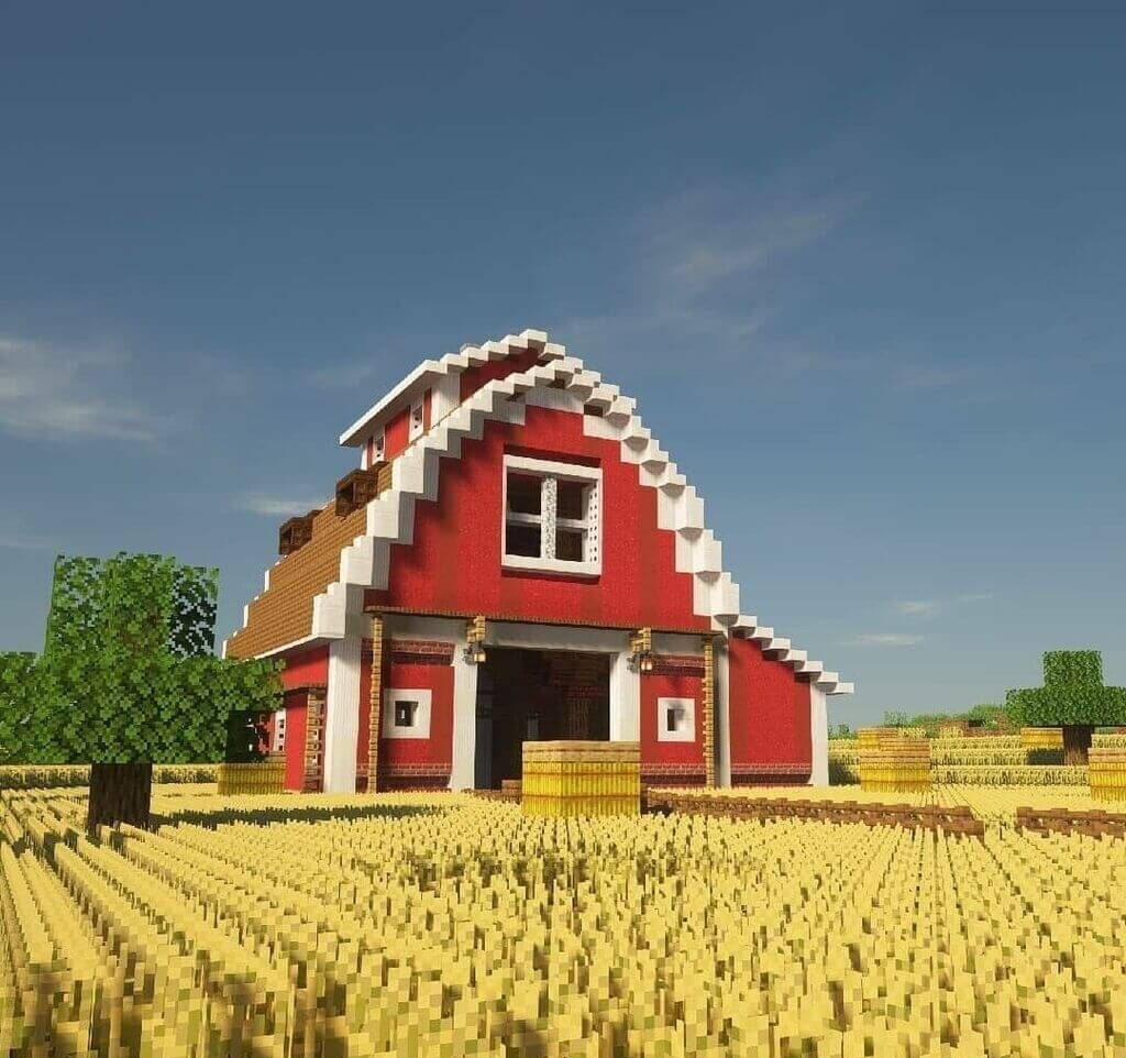 barn style minecraft house ideas