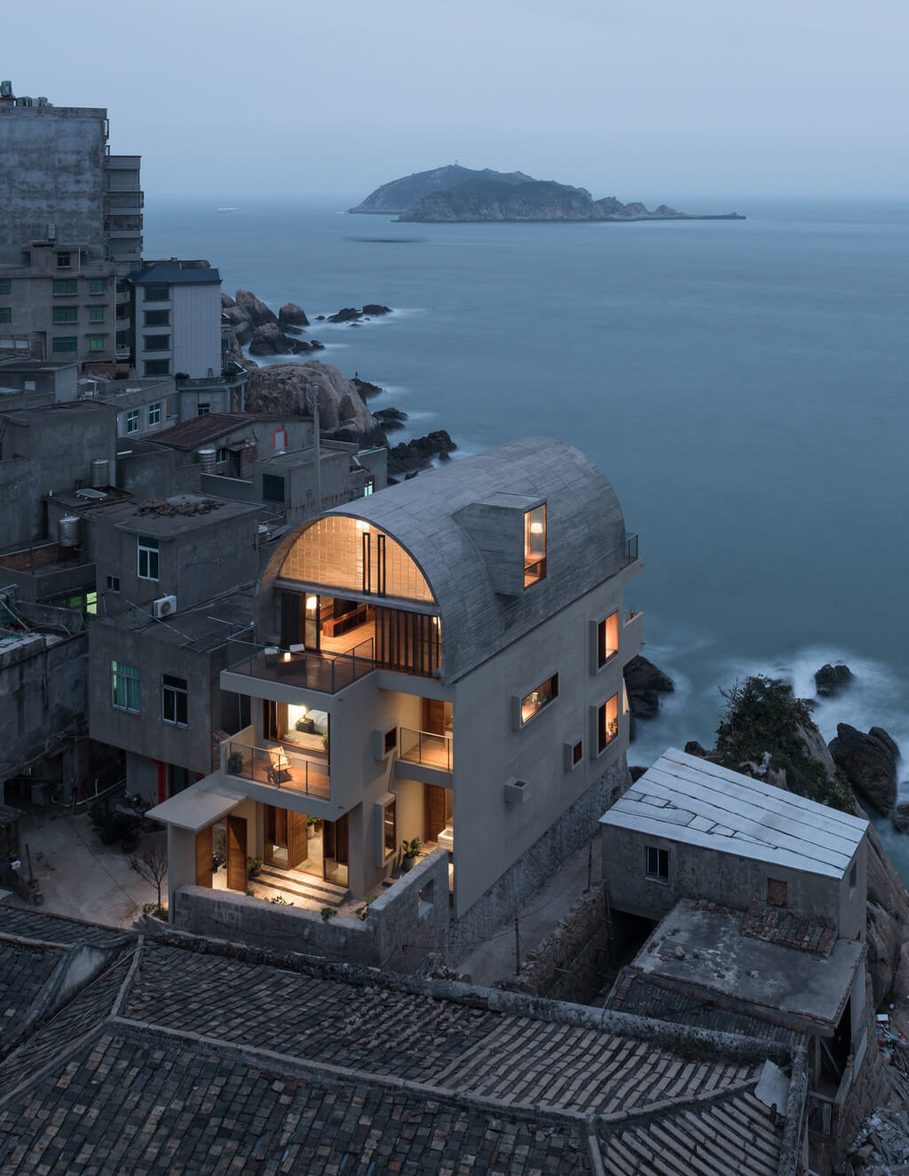 Top view of The Sea Captain's House by Vector Architects