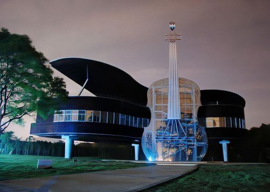 The Piano House By Hefei University of Technology with lightning