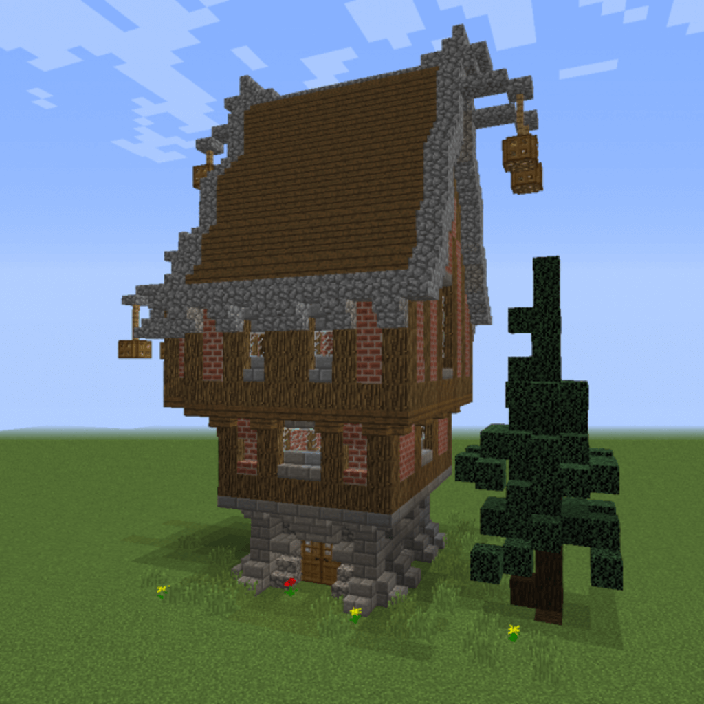 Minecraft: How To Build A Small Medieval House Tutorial 