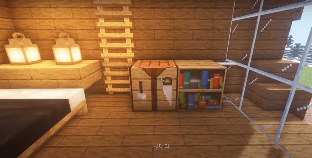 living cum bedroom Minecraft room