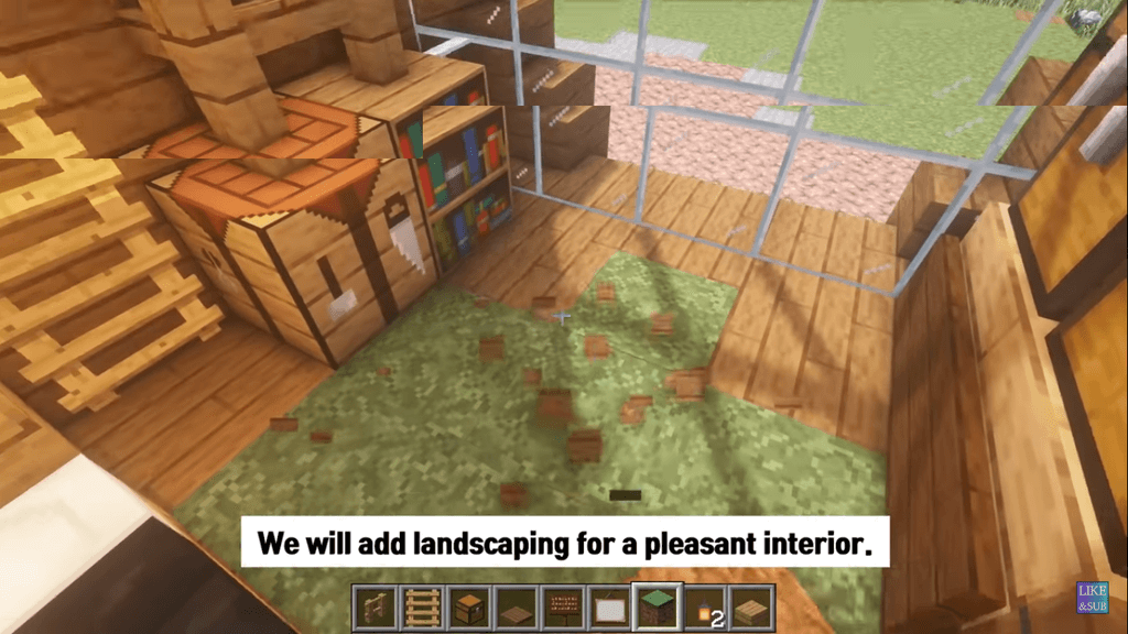 Ground Floor landscaping Minecraft interior