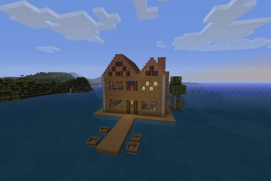 minecraft Island Beach House