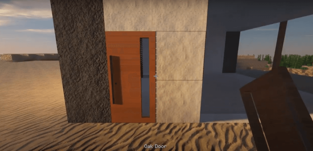 minecraft beach house door