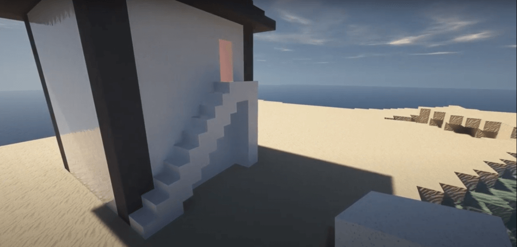 Build the Stairs for minecraft beach house