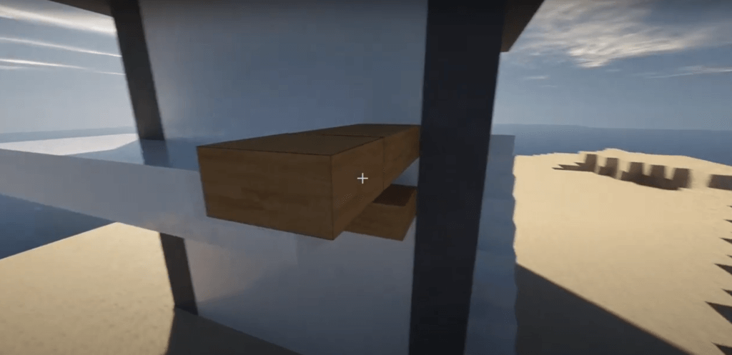 Add Balcony in minecraft beach house