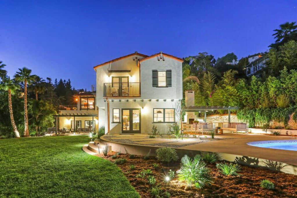 Vince Vaughn's Former Los Angeles House front view