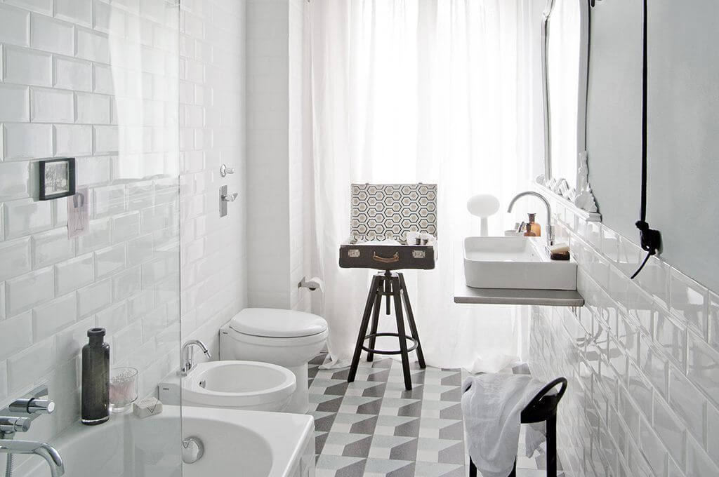 Vintage Pieces White Bathroom