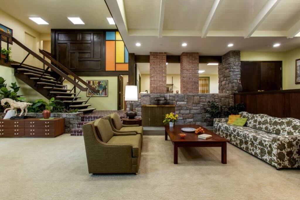 Brady Bunch House Living Room