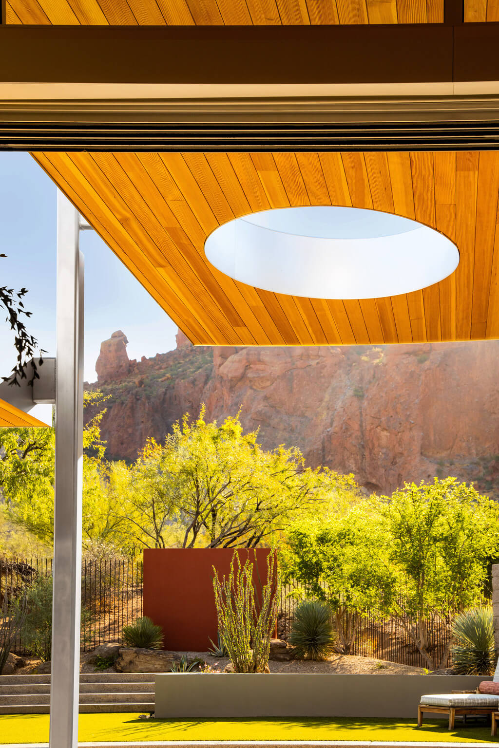 Echo Canyon Residence  covered patio