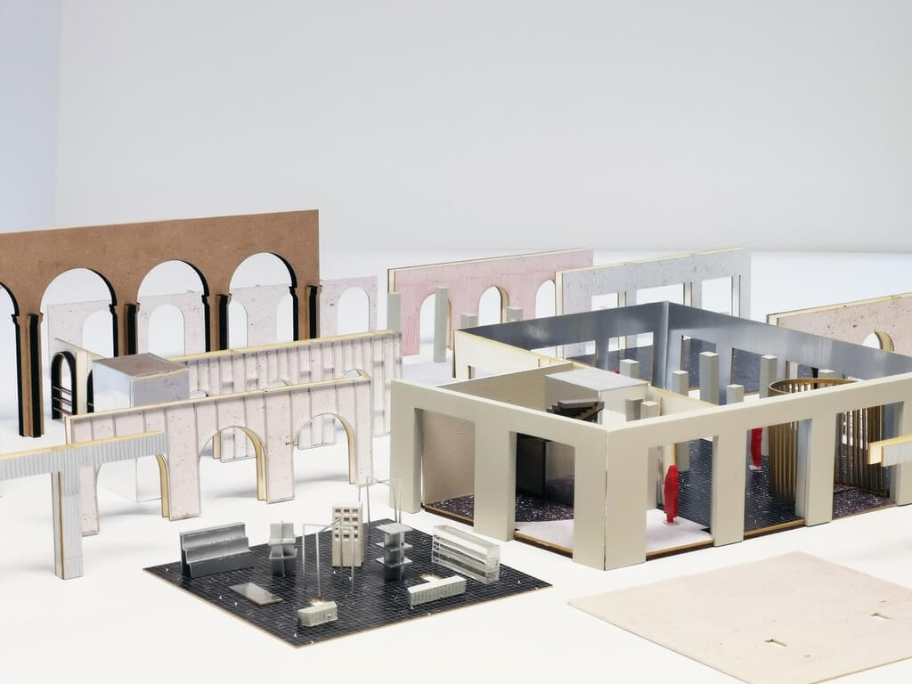 model of a Off-White Flagship Store Paris, AMO Designs