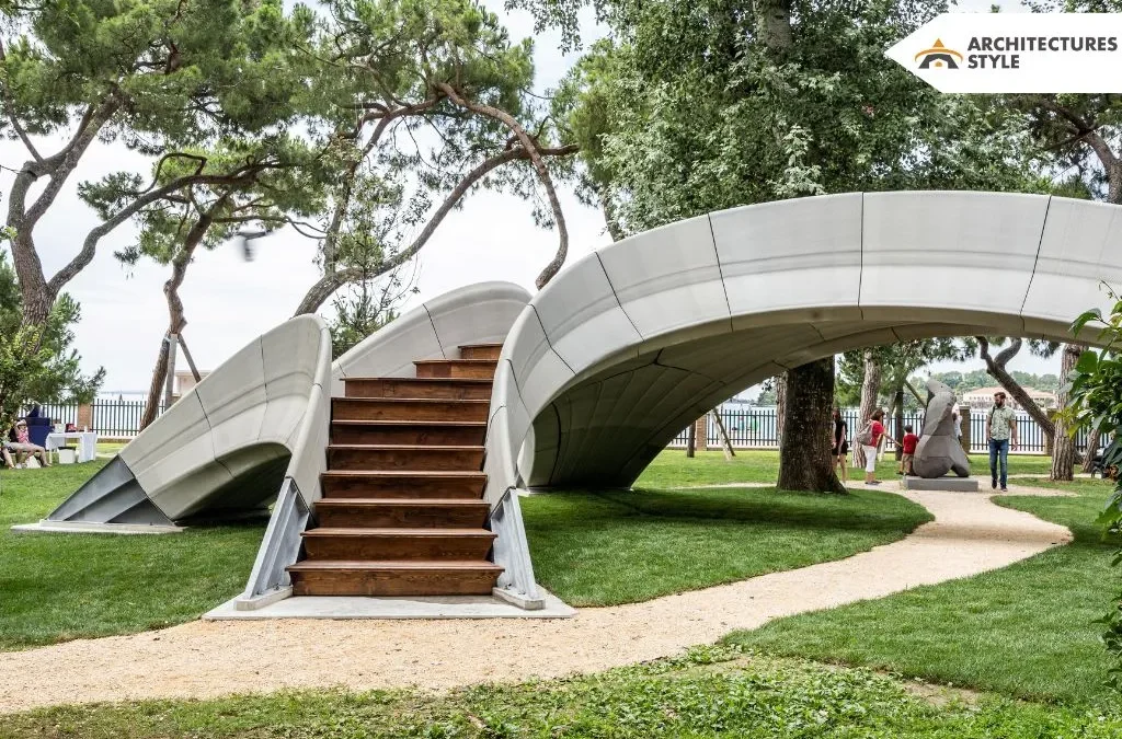 Striatus Bridge by Zaha Hadid Architects + Block Research Group: A Unreinforced, 3D Printed Concrete Design