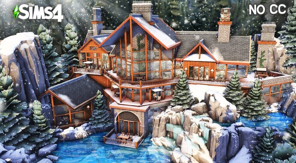 sims 4 house in winter