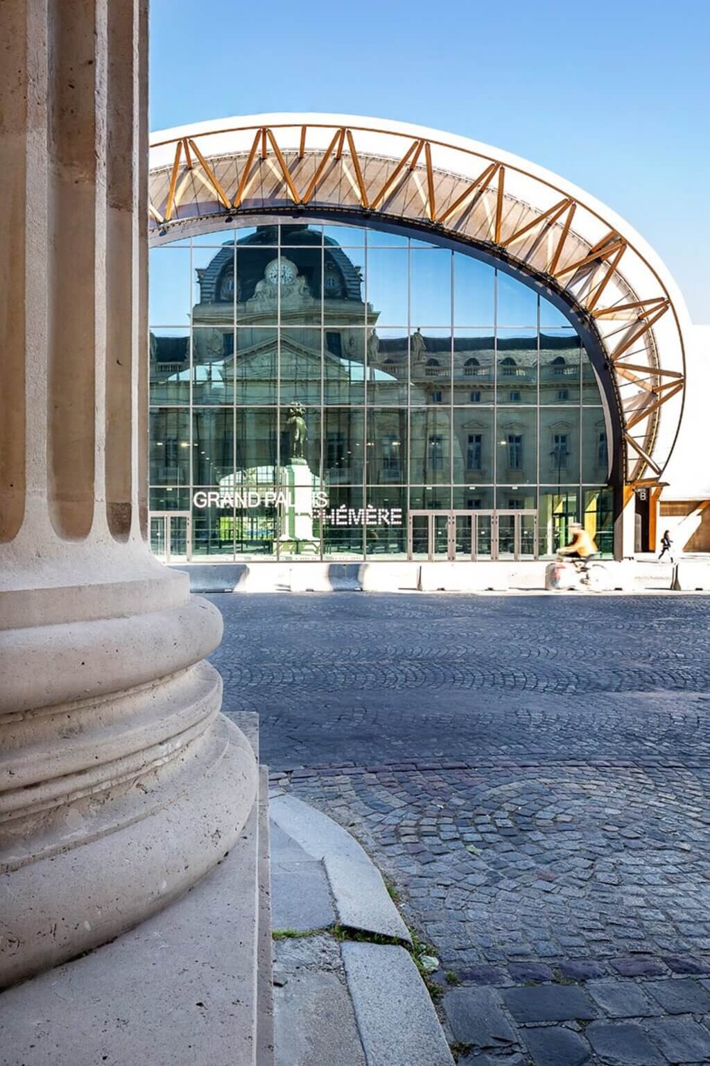 The Grand Palais Ephemere  glass window 