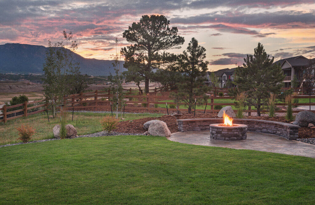 Fire pit for Backyard Makeover 