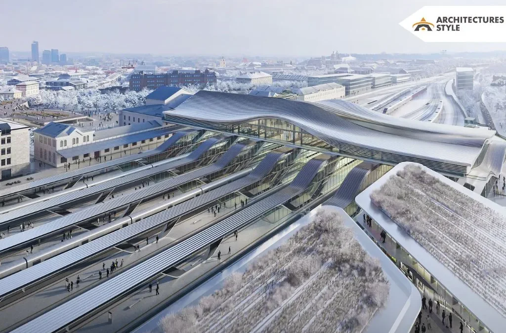 The Commute-Based Vilnius Railway Station Renewal by Zaha Hadid Architects Prioritizes Pedestrians