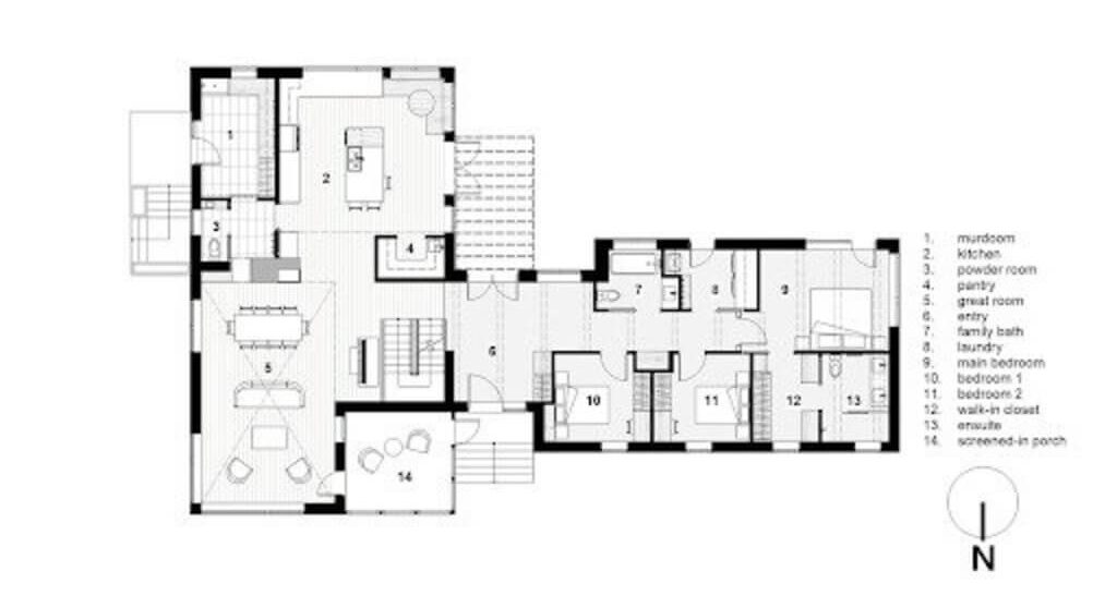 A floor plan of a Two Rocks House Habit Studio