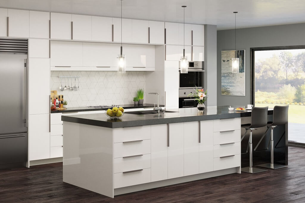High-Gloss European Modern Kitchen Cabinets