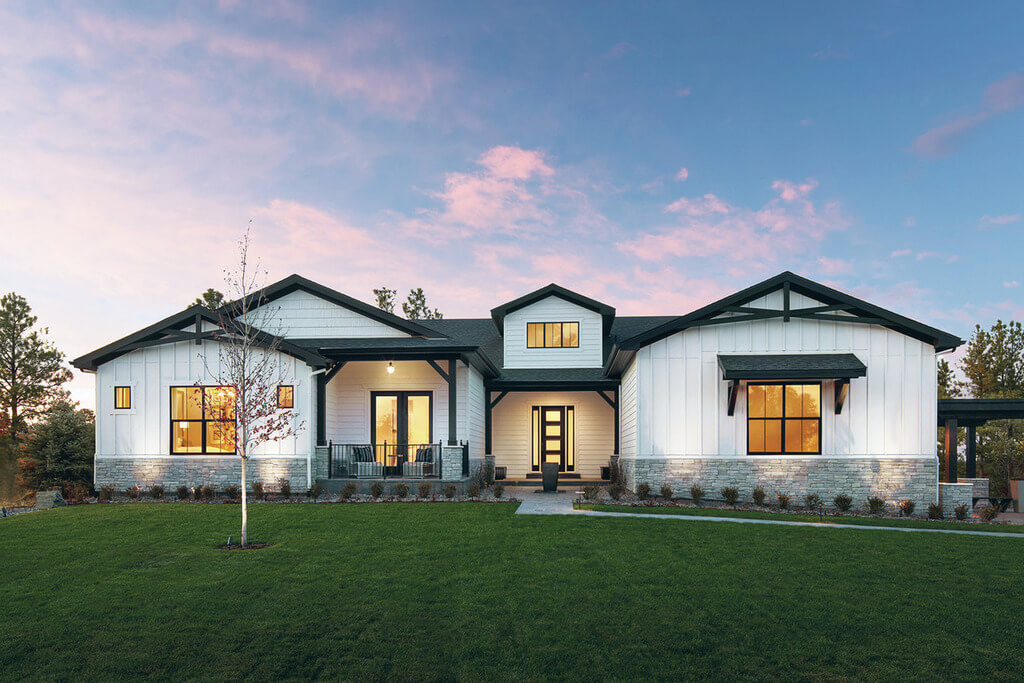 Modern Farmhouse Exteriors board and batten siding