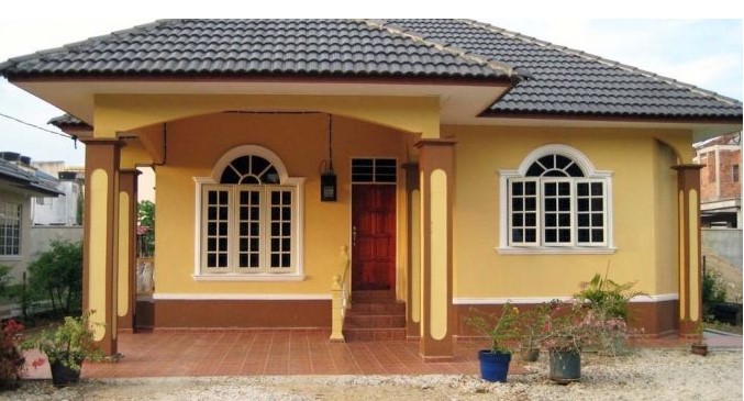 Make Use of Ornate Fenestrations for village normal house front elevation designs