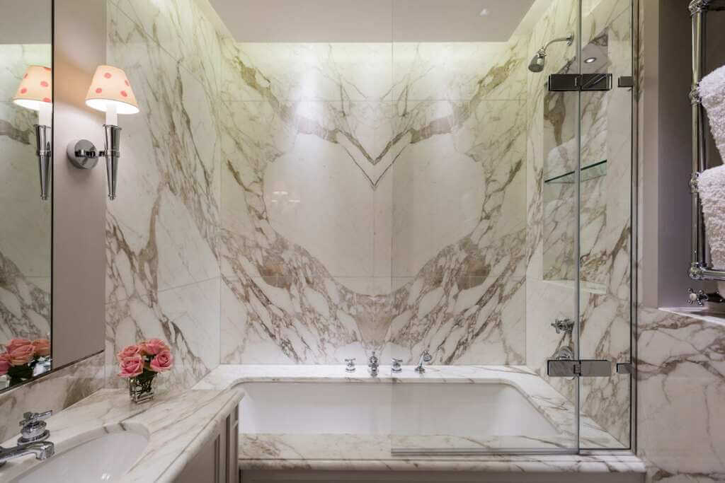 applications of Bookmatched Marble