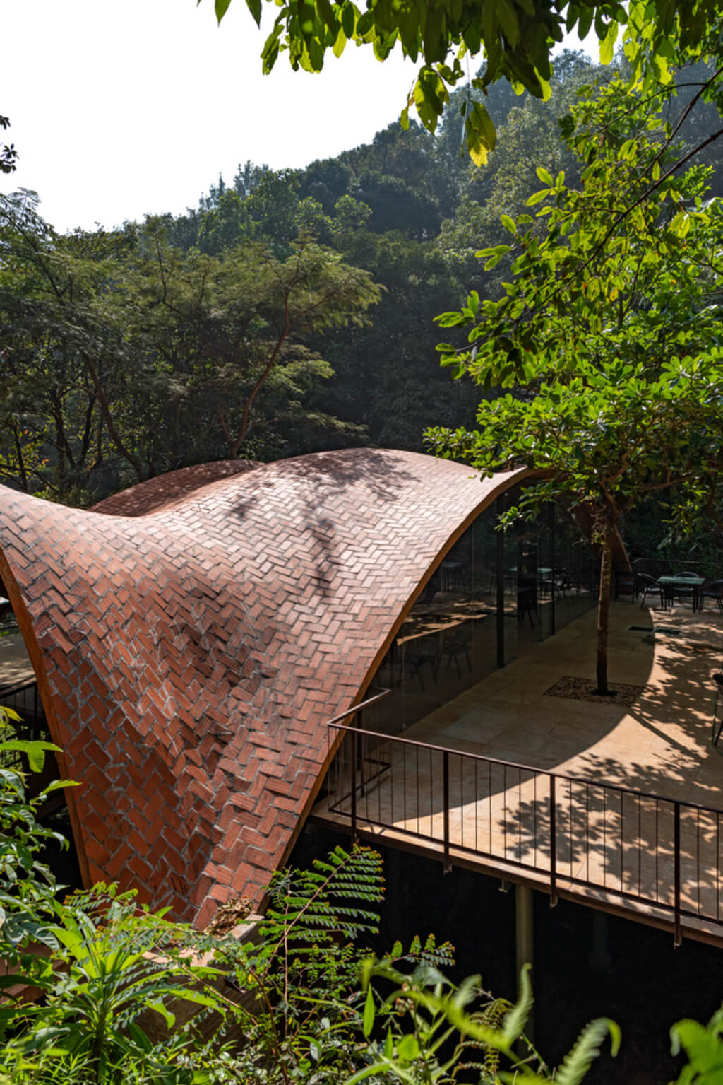 DevaDhare Dining Space in the middle of a forest
