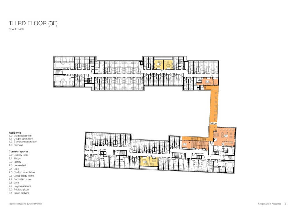 Grand Morillon Student House Kengo Kuma & Associates