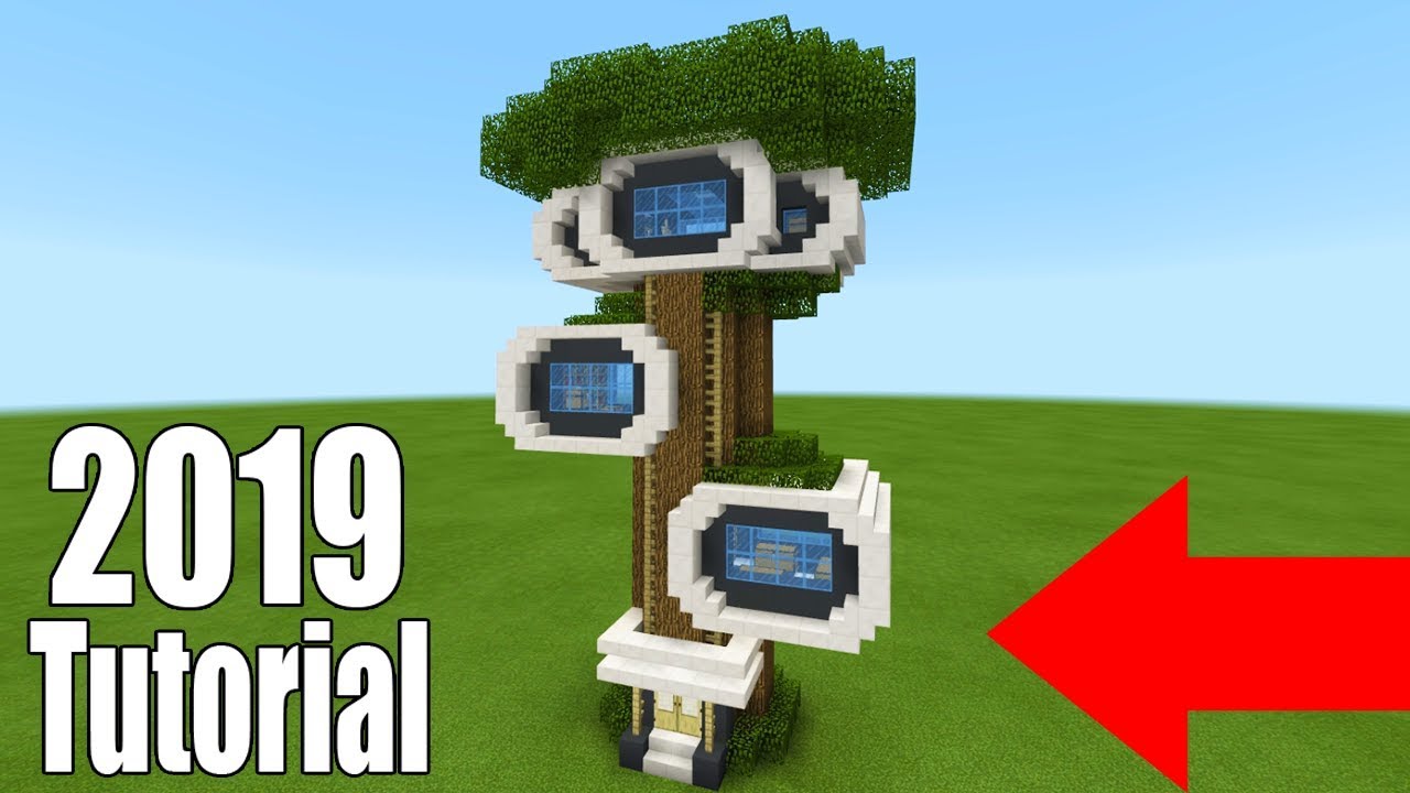 Futuristic Style Minecraft Treehouse