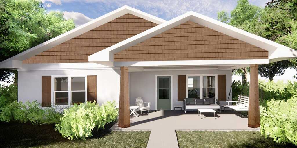 simple modern single floor house design
