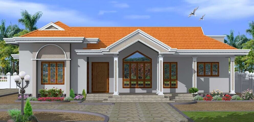 simple single floor house design