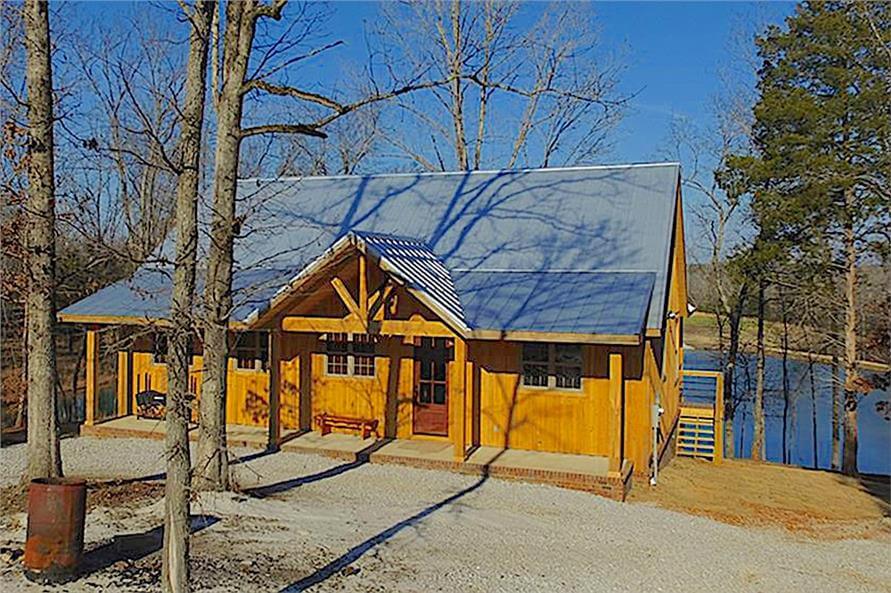 Barn Style Home with Log/Timbered Accents