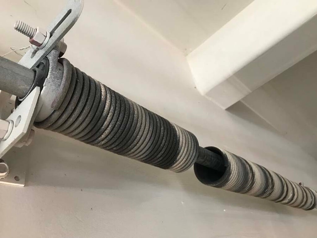 Broken Torsion Springs Garage Door Parts 