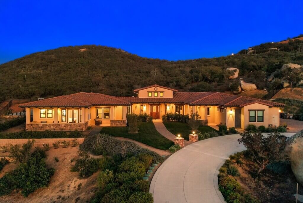 Storybook Rambler Style Homes with a mountain in the background