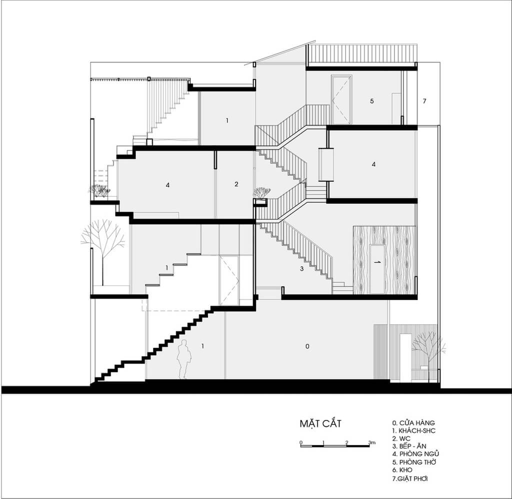 H House G+ Architects design drawing