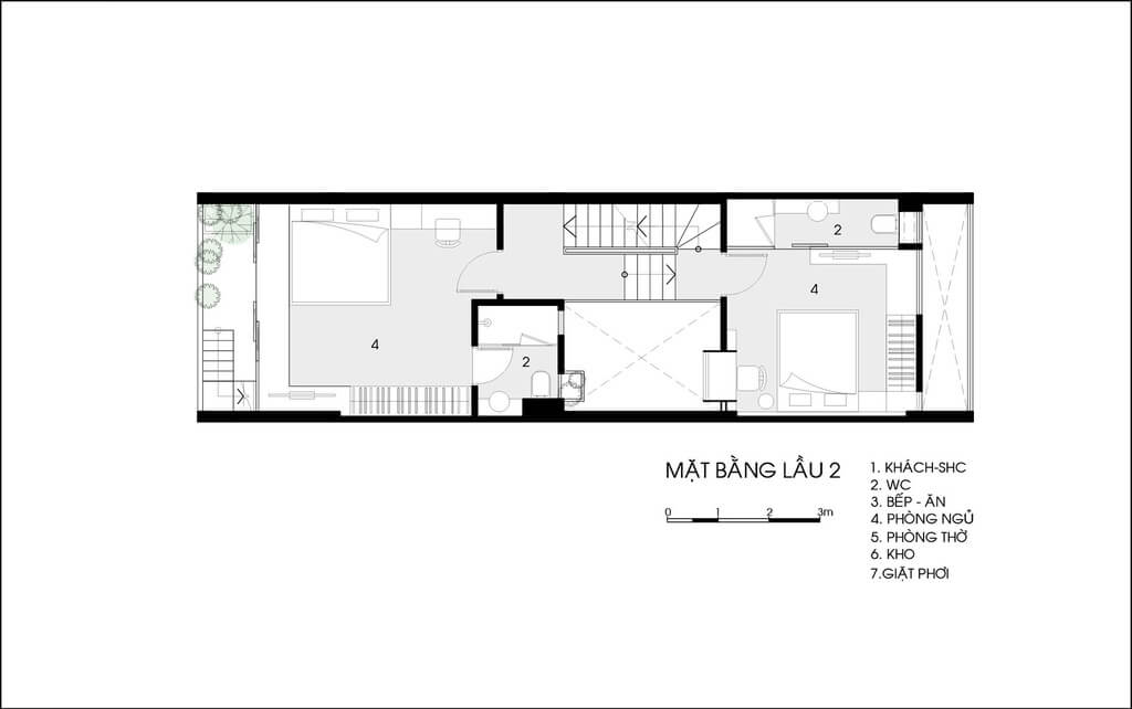 H house Bedroom plan