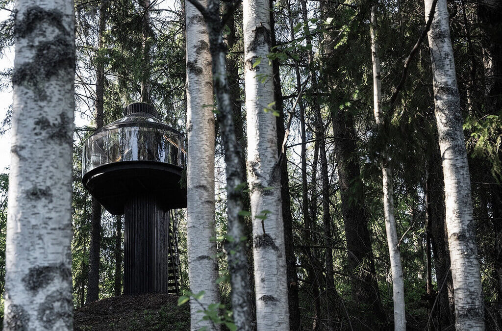 Polestar Builds Sustainable KOJA Treehouse in Forested Finland