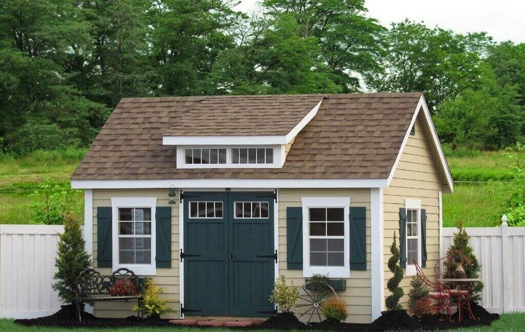 Shed Building from front side